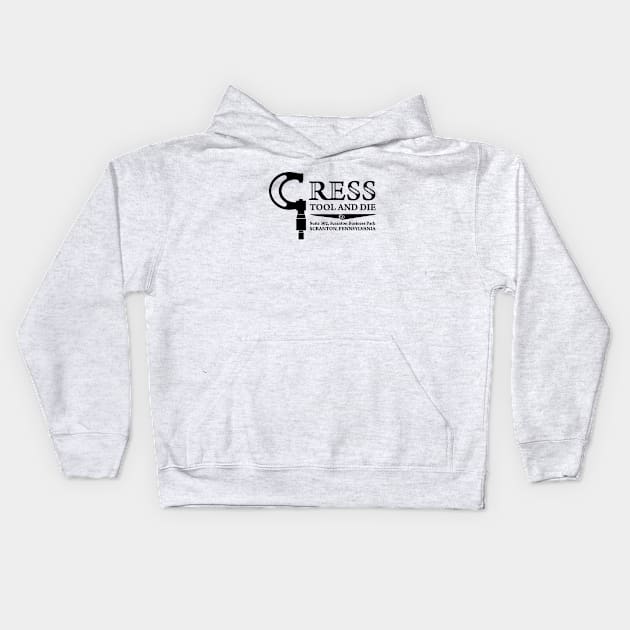 Cress Tool and Die Kids Hoodie by Screen Break